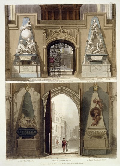 Ingresso nel coro e ingresso ovest, tavola 20 da 